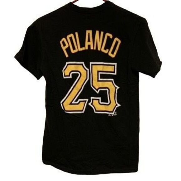 Pittsburgh Pirates Gregory Polanco Size Small Majestic T-Shirt - Picture 1 of 4